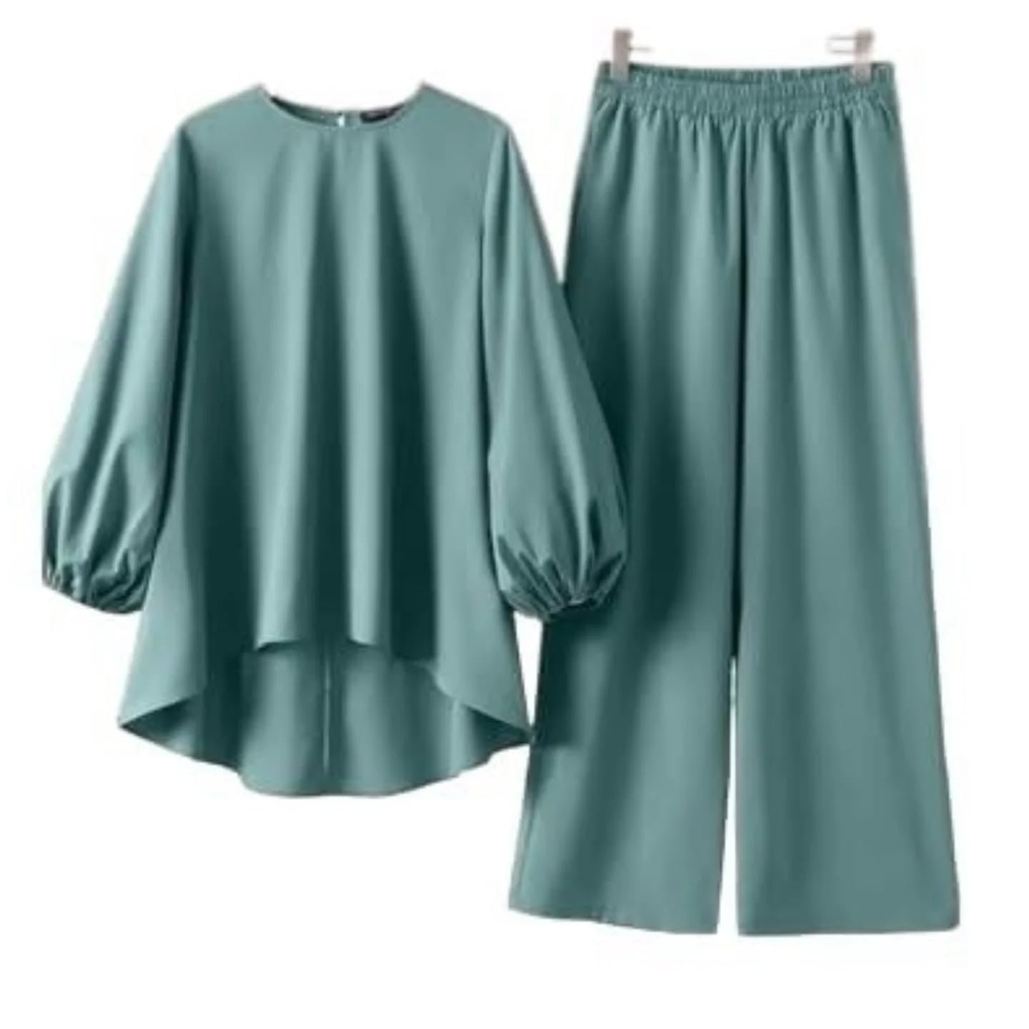 womens coord set in see green colour