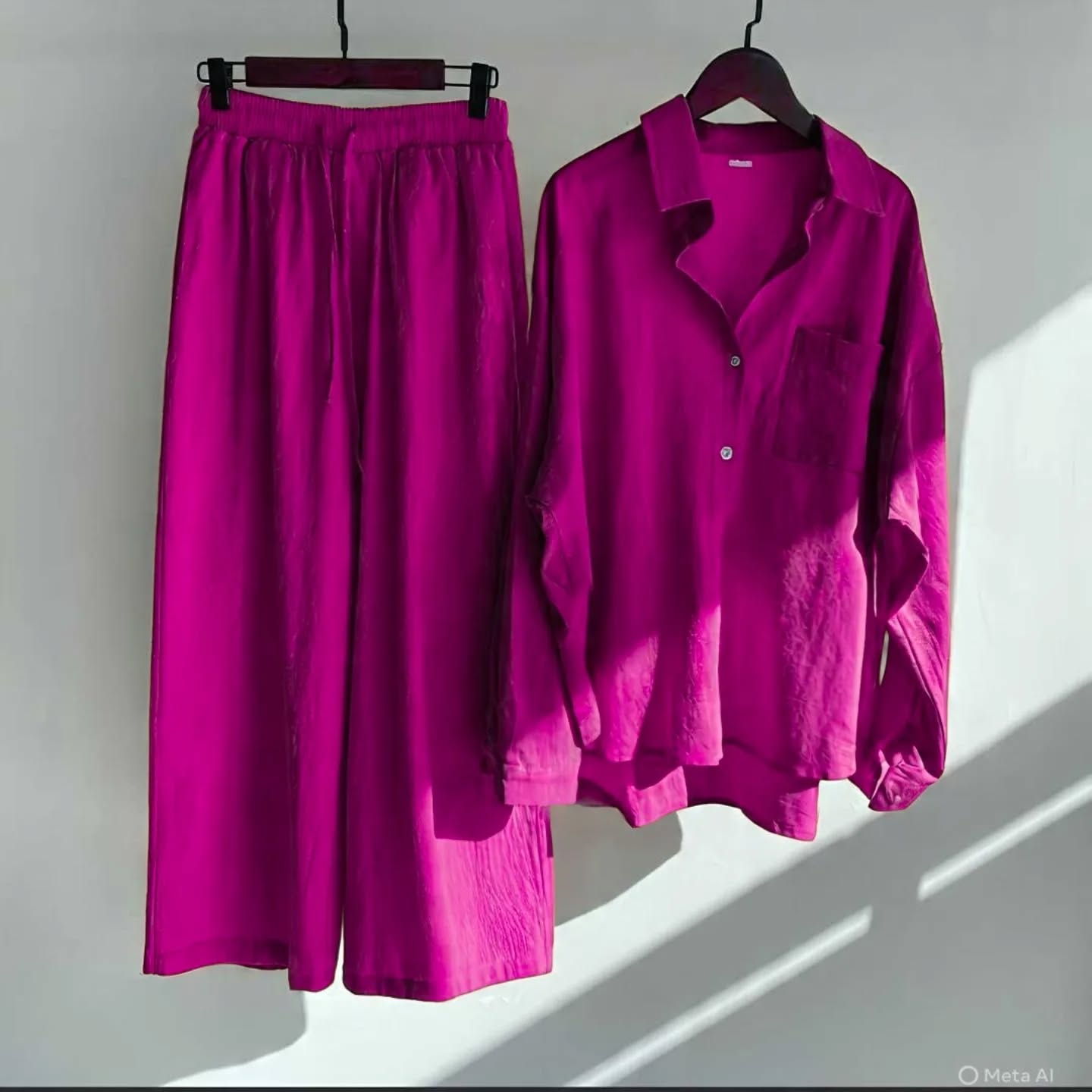 Women's Coord Sets ( Button down shirt with lose trouser)