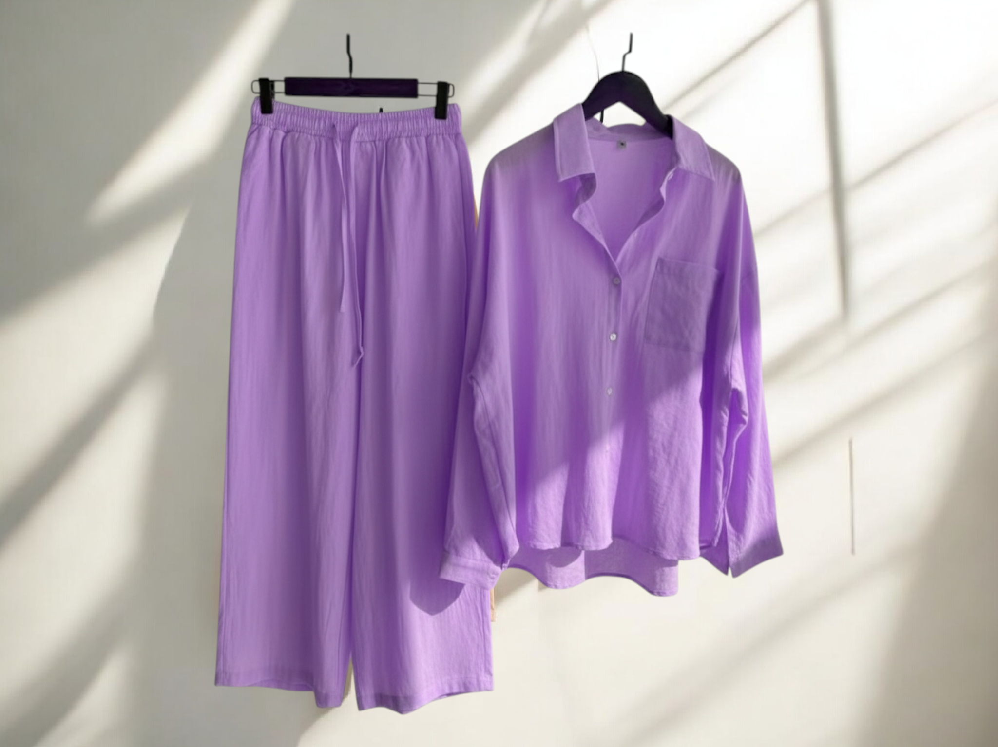 Women's Coord Sets ( Button down shirt with lose trouser)