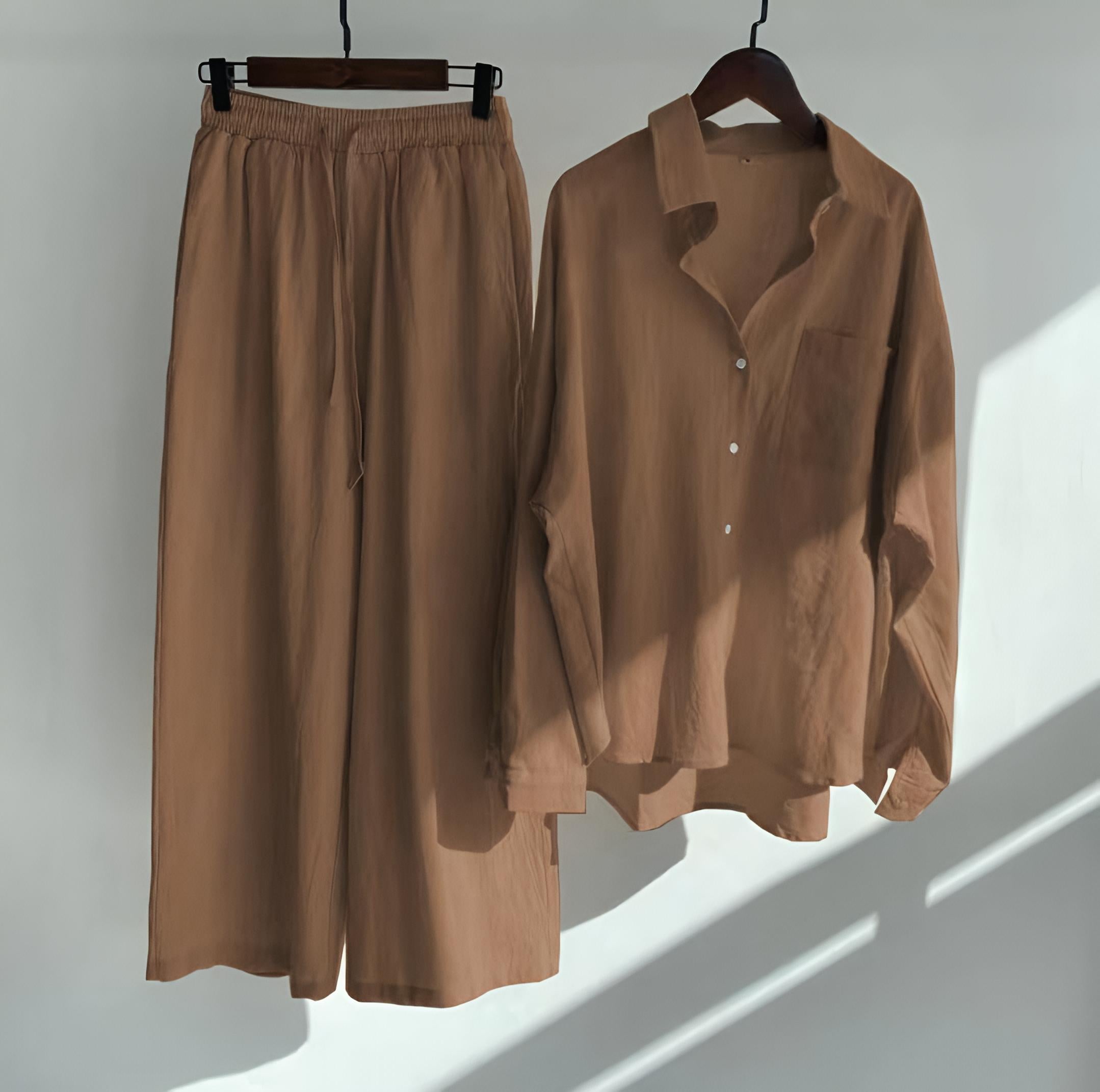 Women's Coord Sets ( Button down shirt with lose trouser)